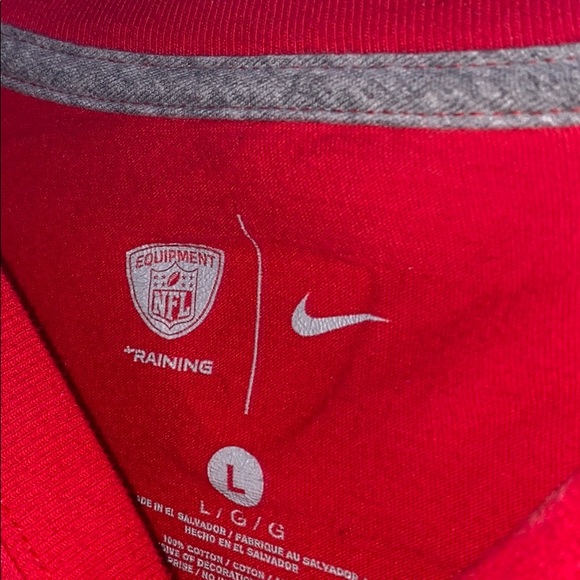 Red Nike New England Patriots Shirt - Picture 2 of 3